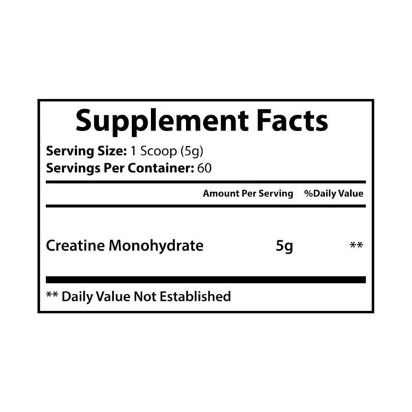 Creatine Monohydrate Supplement (300g, 10.58oz) - Image 6