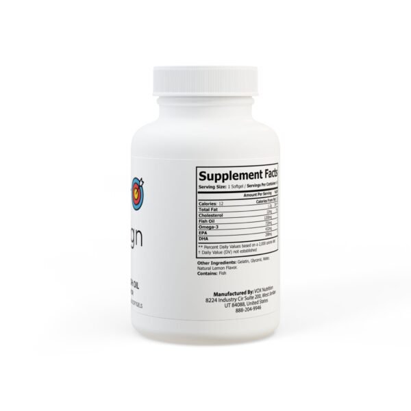 Omega 3 Fish Oil Supplement (60 Softgels) - Image 3