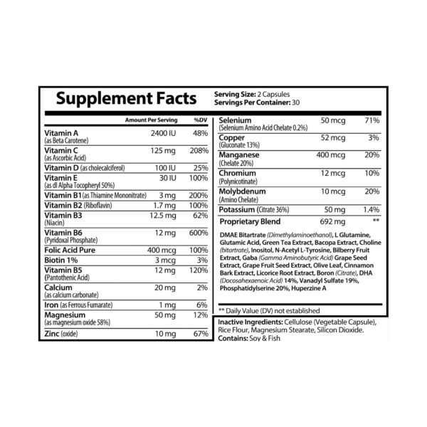 Brain Support Complex Supplement (60 Capsules) - Image 6