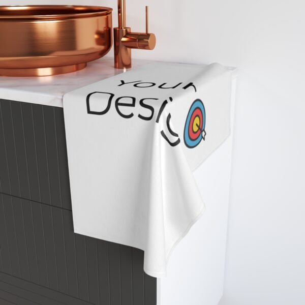 Custom Hand Towel with Target Design, Personalized Gift for Home, Kitchen & Bathroom Decor, Ideal for Housewarming & Weddings, Unique [...] - Image 4