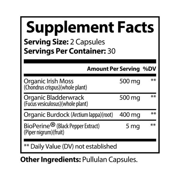 Sea Moss Supplement (60 Capsules) - Image 6