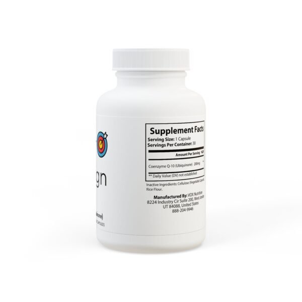 CoQ10 (Ubiquinone) Supplement (30 Capsules) - Image 3
