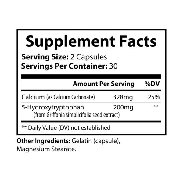 5-HTP Supplement (60 Capsules) - Image 6