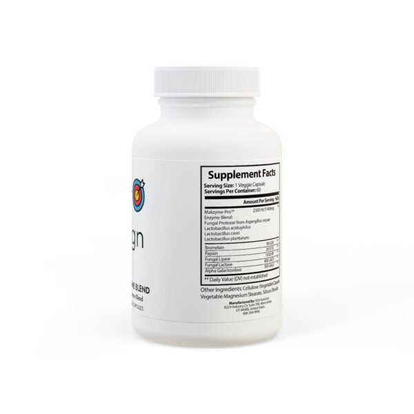 Digestive Enzyme Blend Supplement (60 Capsules) - Image 3
