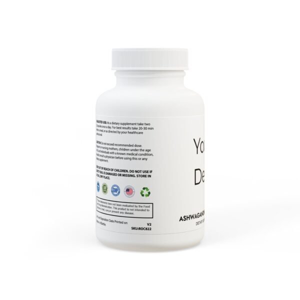 Ashwagandha and Black Pepper Supplement (60 capsules) - Image 2